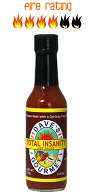 Daves total insanity 2025 hot sauce skovle